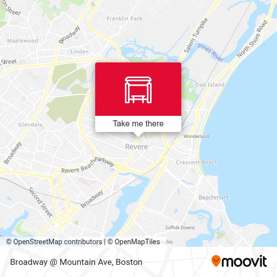 Broadway @ Mountain Ave map