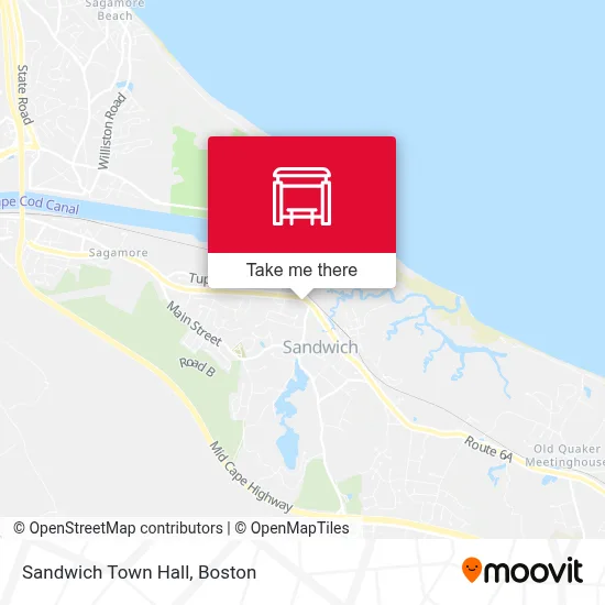 Sandwich Town Hall map