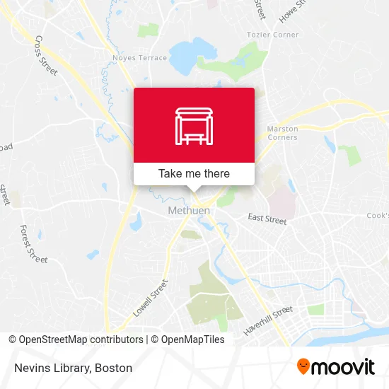 Nevins Library map