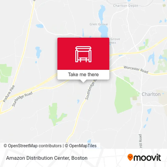 Amazon Distribution Center map