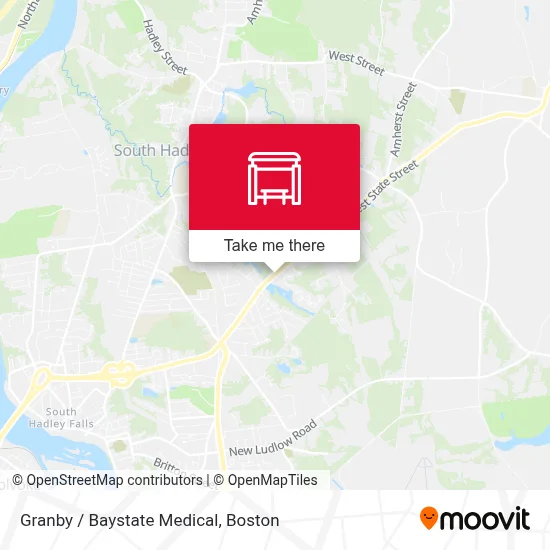 Granby / Baystate Medical map