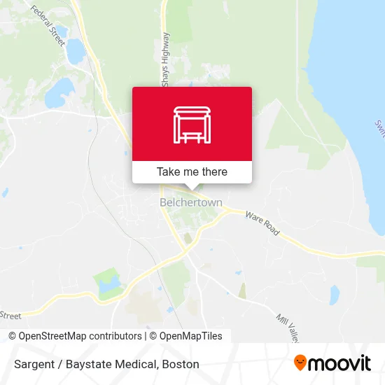 Sargent / Baystate Medical map