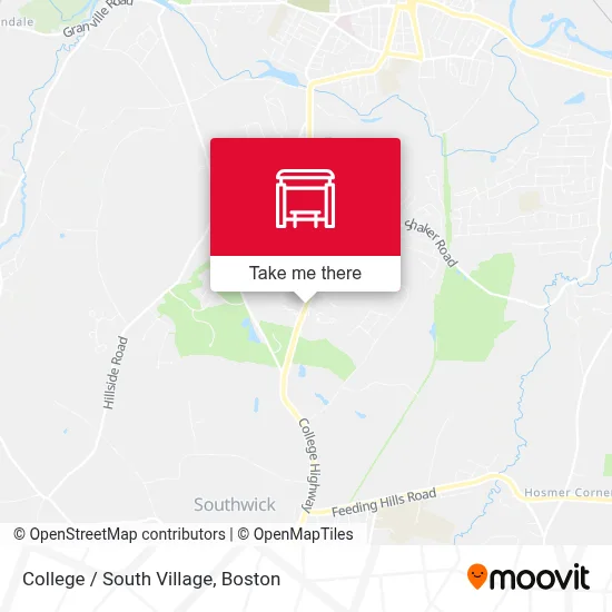 College / South Village map