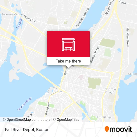 Fall River Depot map