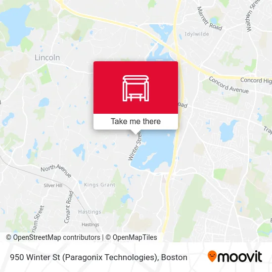 950 Winter St (Paragonix Technologies) map