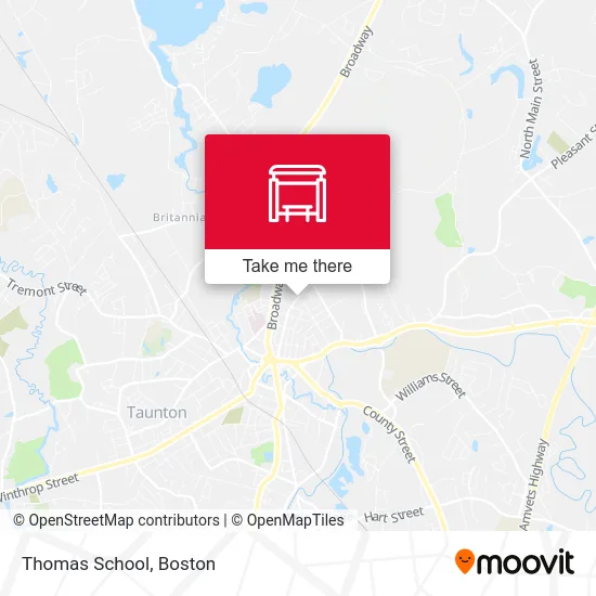 Thomas School map