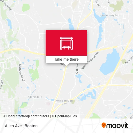 Allen Ave. map