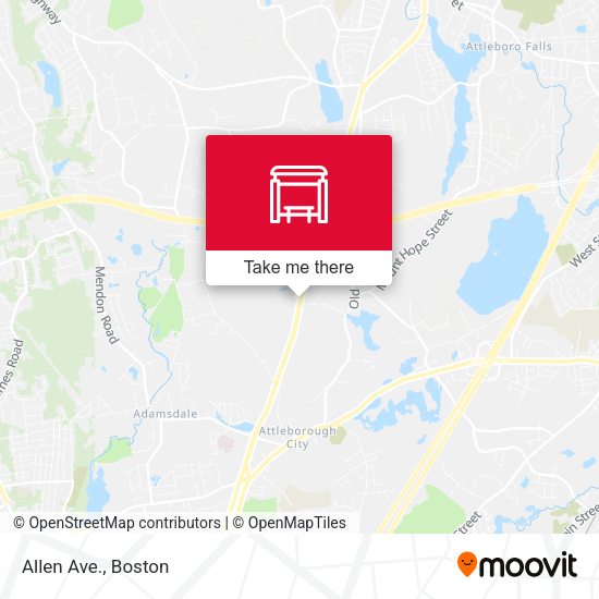 Allen Ave. map