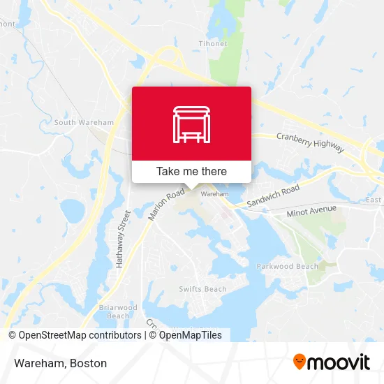Mapa de Wareham