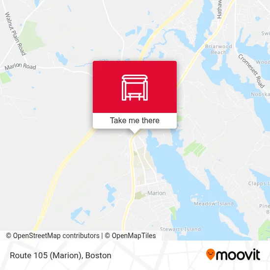 Route 105 (Marion) map