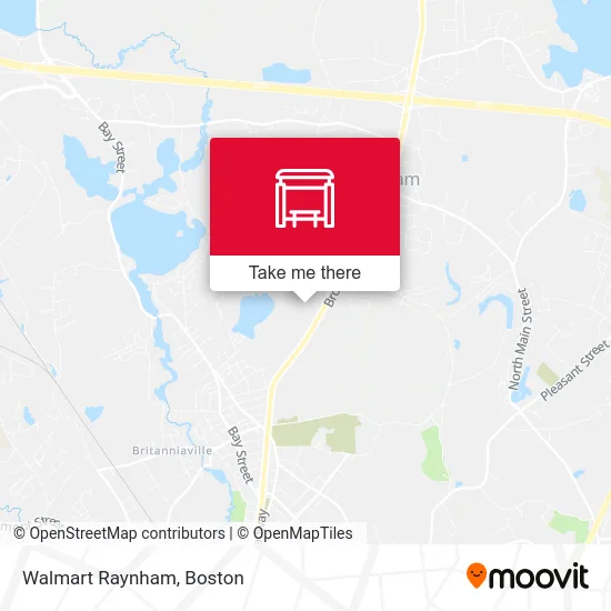Walmart Raynham map