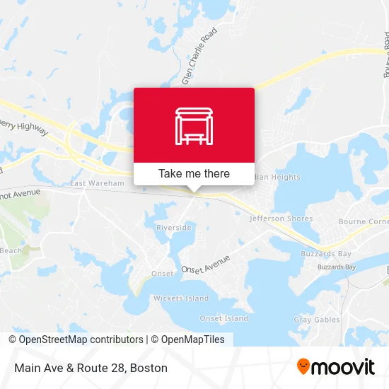 Main Ave & Route 28 map