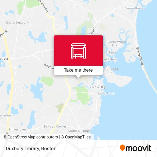 Duxbury Library map