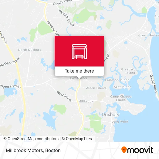 Millbrook Motors map