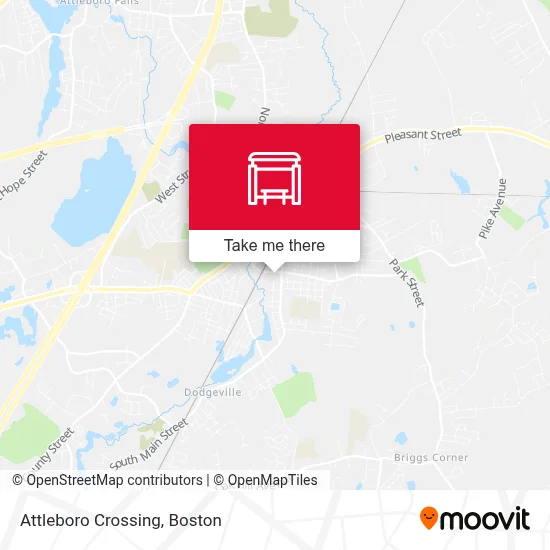 Attleboro Crossing map