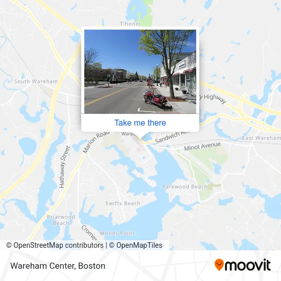 Wareham Center map