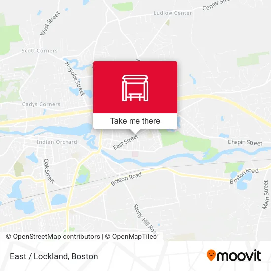 East / Lockland map