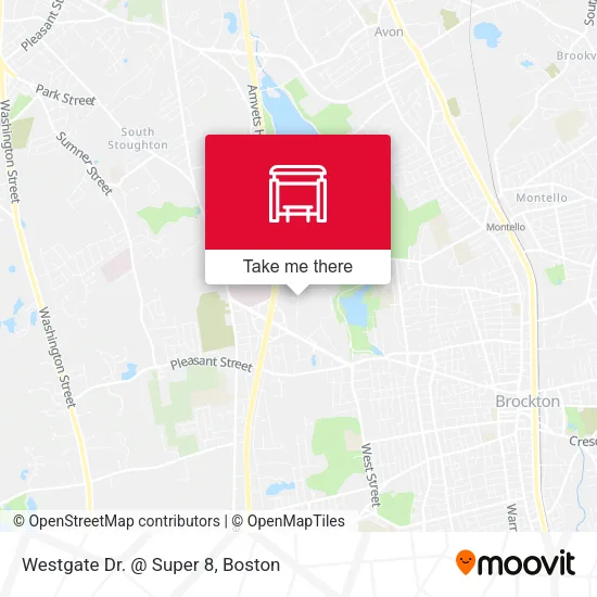 Westgate Dr. @ Super 8 map