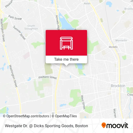 Westgate Dr. @ Dicks Sporting Goods map