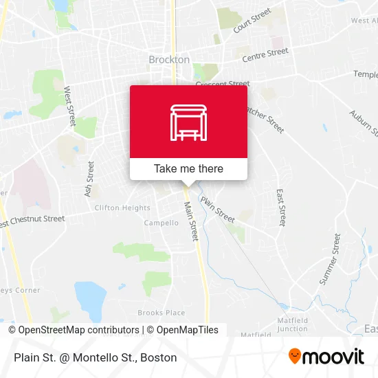 Plain St. @ Montello St. map
