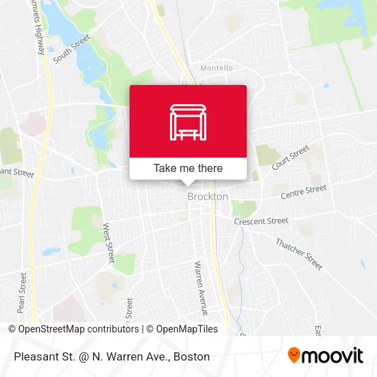 Pleasant St. @ N. Warren Ave. map