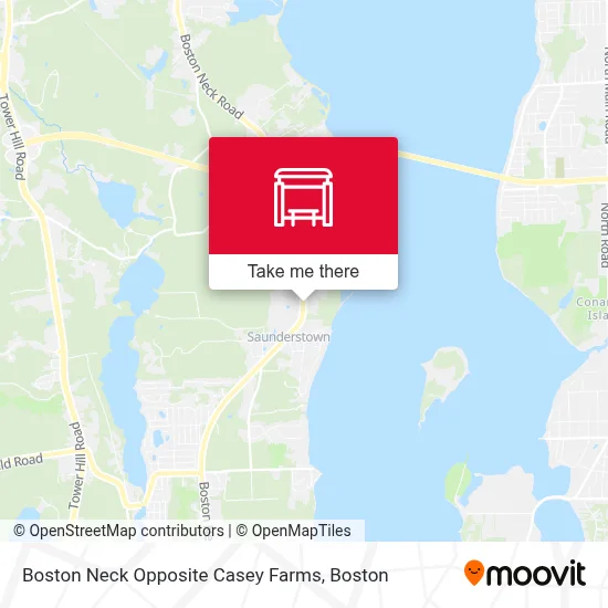 Boston Neck Opposite Casey Farms map