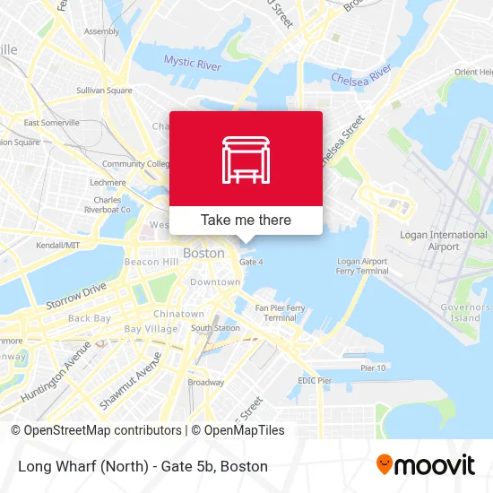 Long Wharf (North) - Gate 5b map