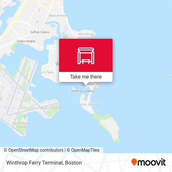 Winthrop Ferry Terminal map