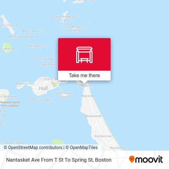 Nantasket Ave From T St To Spring St map