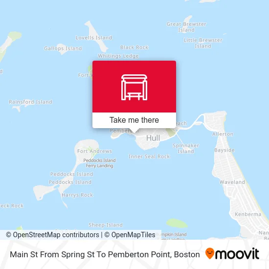 Main St From Spring St To Pemberton Point map