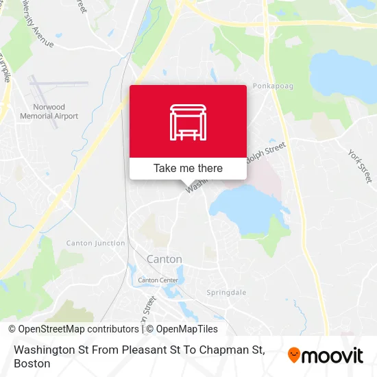 Washington St From Pleasant St To Chapman St map