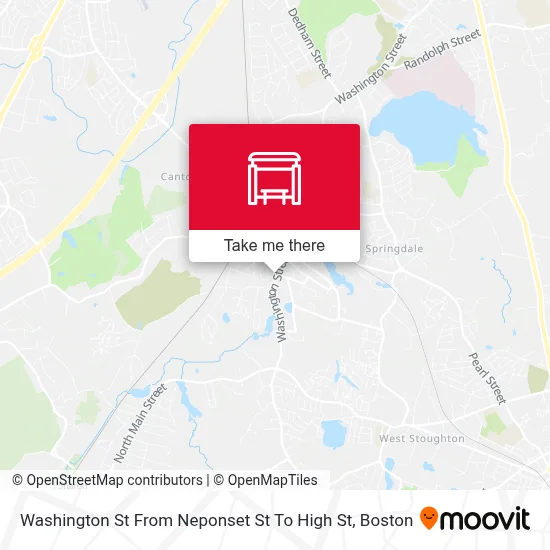 Washington St From Neponset St To High St map