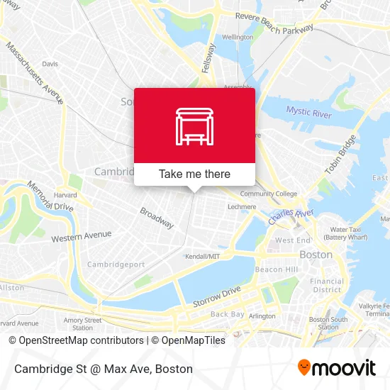 Mapa de Cambridge St @ Max Ave