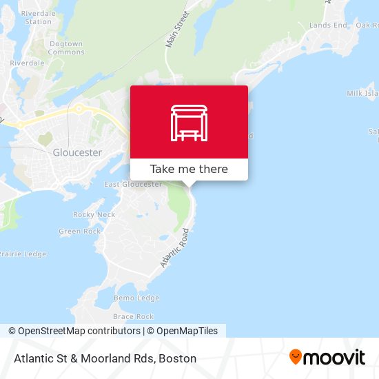 Atlantic St & Moorland Rds map