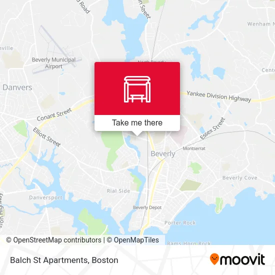 Balch St Apartments map