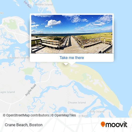 Crane Beach map