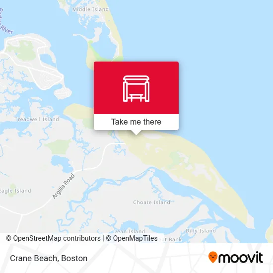 Crane Beach map