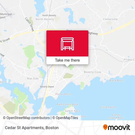 Cedar St Apartments map