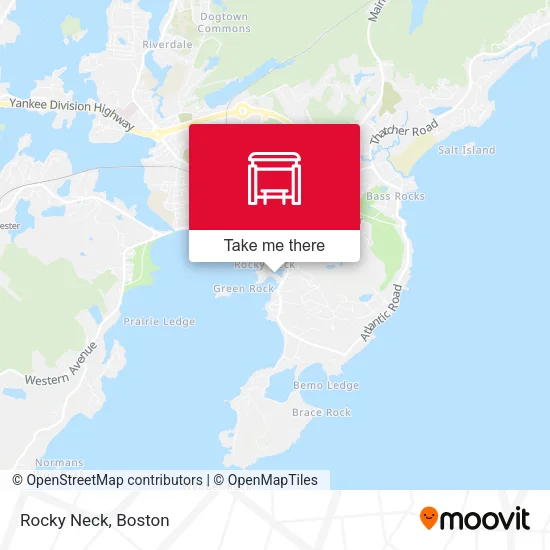 Rocky Neck map