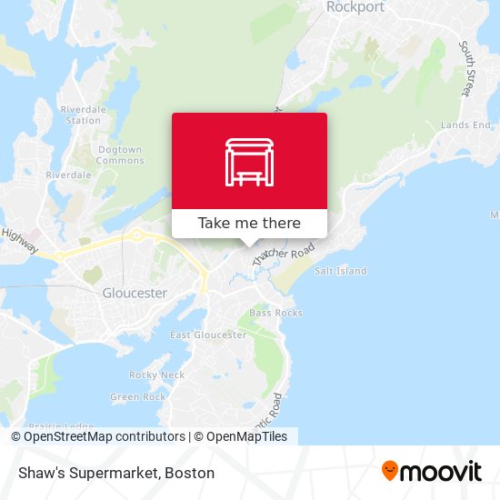 Mapa de Shaw's Supermarket