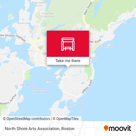 North Shore Arts Association map