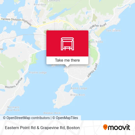 Eastern Point Rd & Grapevine Rd map