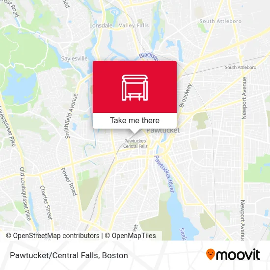 Pawtucket/Central Falls map