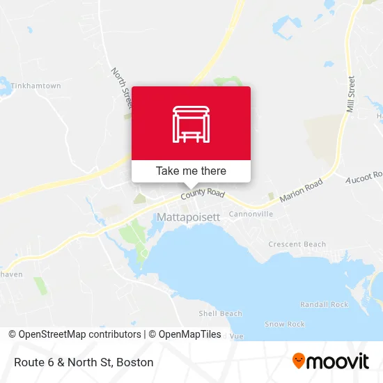 Route 6 & North St map