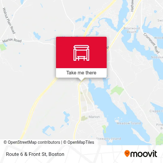 Route 6 & Front St map