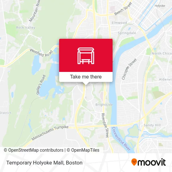 Temporary Holyoke Mall map