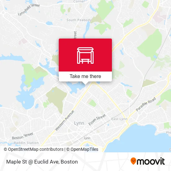 Mapa de Maple St @ Euclid Ave