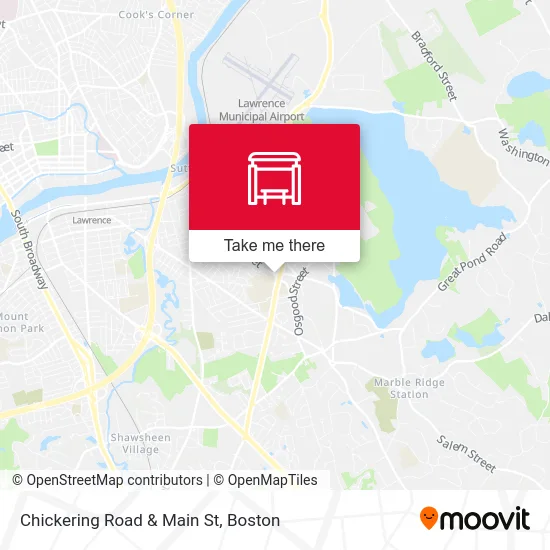 Chickering Road & Main St map
