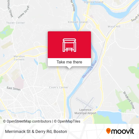 Merrimack St & Derry Rd map