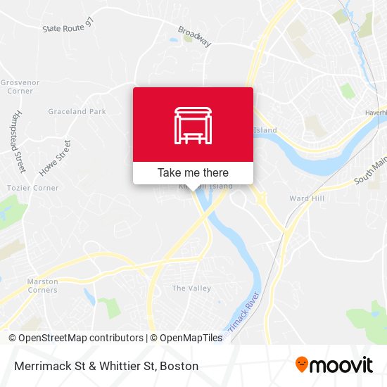 Mapa de Merrimack St & Whittier St